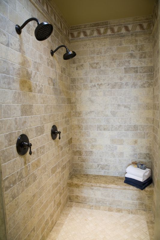 Elegant Shower with Niche